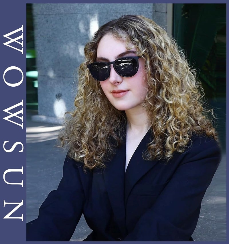 WOWSUN Retro sunglasses womens 2024 trendy round classic glasses - Image 3